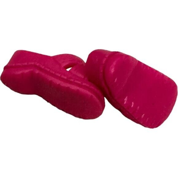 Barbie Pink Slide Sandals Shoes For Dolls With Open-Toe Design - Picture 3 of 4